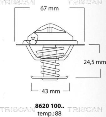 Triscan 8620 10088 - Thermostat d'eau cwaw.fr