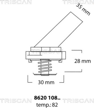 Triscan 8620 10882 - Thermostat d'eau cwaw.fr