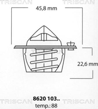 Triscan 8620 10388 - Thermostat d'eau cwaw.fr