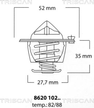 Triscan 8620 10288 - Thermostat d'eau cwaw.fr