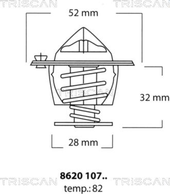 Triscan 8620 10782 - Thermostat d'eau cwaw.fr