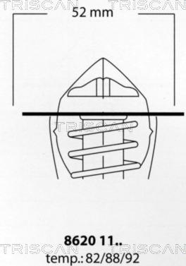 Triscan 8620 1188 - Thermostat d'eau cwaw.fr