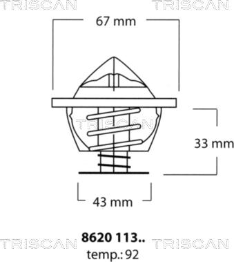 Triscan 8620 11392 - Thermostat d'eau cwaw.fr