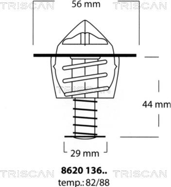 Triscan 8620 13688 - Thermostat d'eau cwaw.fr