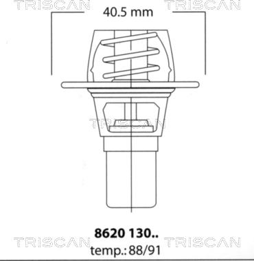 Triscan 8620 13091 - Thermostat d'eau cwaw.fr