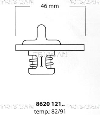 Triscan 8620 12191 - Thermostat d'eau cwaw.fr