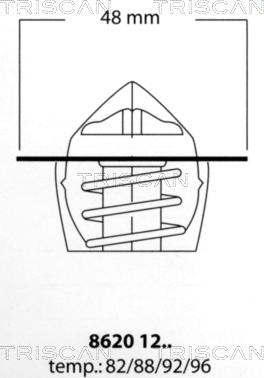 Triscan 8620 1282 - Thermostat d'eau cwaw.fr