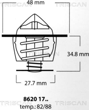 Triscan 8620 1788 - Thermostat d'eau cwaw.fr