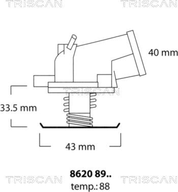 Triscan 8620 8988 - Thermostat d'eau cwaw.fr