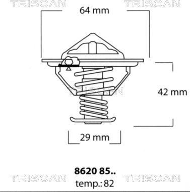 Triscan 8620 8582 - Thermostat d'eau cwaw.fr