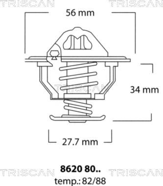 Triscan 8620 8088 - Thermostat d'eau cwaw.fr