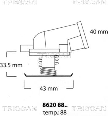 Triscan 8620 8888 - Thermostat d'eau cwaw.fr