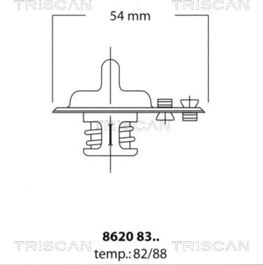 Triscan 8620 8388 - Thermostat d'eau cwaw.fr