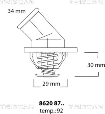 Triscan 8620 8792 - Thermostat d'eau cwaw.fr