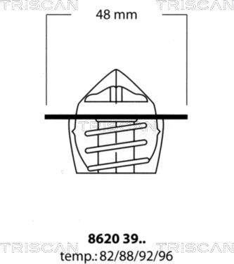 Triscan 8620 3982 - Thermostat d'eau cwaw.fr