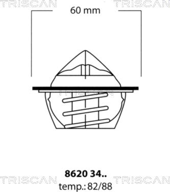 Triscan 8620 3482 - Thermostat d'eau cwaw.fr