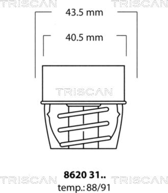 Triscan 8620 3188 - Thermostat d'eau cwaw.fr