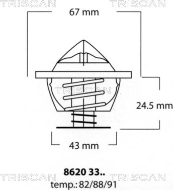 Triscan 8620 3388 - Thermostat d'eau cwaw.fr