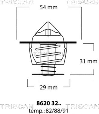 Triscan 8620 3291 - Thermostat d'eau cwaw.fr