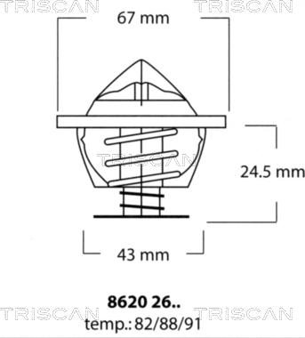 Triscan 8620 2682 - Thermostat d'eau cwaw.fr