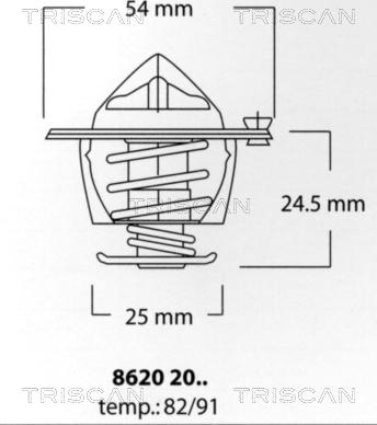 Triscan 8620 2091 - Thermostat d'eau cwaw.fr