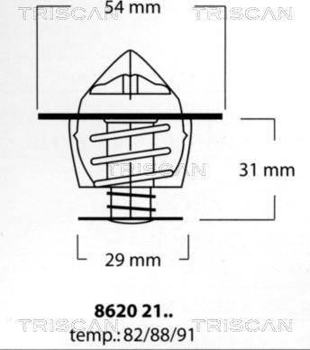 Triscan 8620 2191 - Thermostat d'eau cwaw.fr