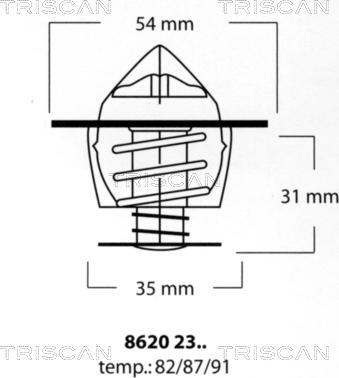 Triscan 8620 2387 - Thermostat d'eau cwaw.fr