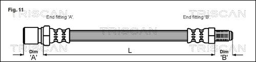 Triscan 8150 15103 - Flexible de frein cwaw.fr