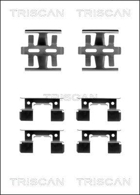 Triscan 8105 401408 - Kit d'accessoires, plaquette de frein à disque cwaw.fr