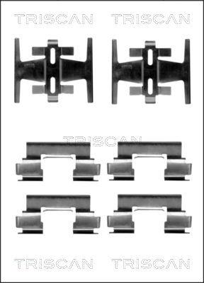 Triscan 8105 401609 - Kit d'accessoires, plaquette de frein à disque cwaw.fr