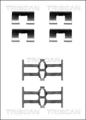 Triscan 8105 401614 - Kit d'accessoires, plaquette de frein à disque cwaw.fr