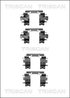 Triscan 8105 401616 - Kit d'accessoires, plaquette de frein à disque cwaw.fr