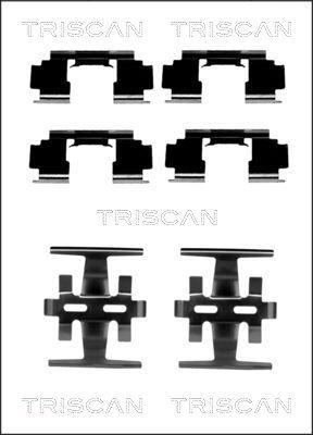 Triscan 8105 401612 - Kit d'accessoires, plaquette de frein à disque cwaw.fr