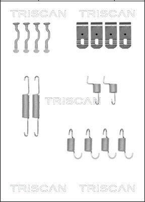 Triscan 8105 402540 - Kit d'accessoires, mâchoires de frein de stationnement cwaw.fr