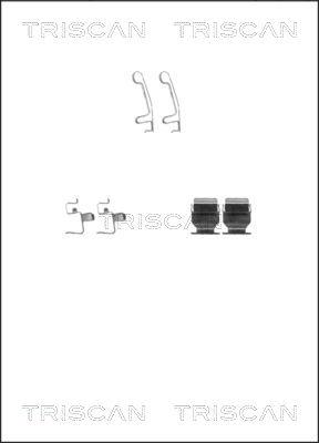 Triscan 8105 411606 - Kit d'accessoires, plaquette de frein à disque cwaw.fr