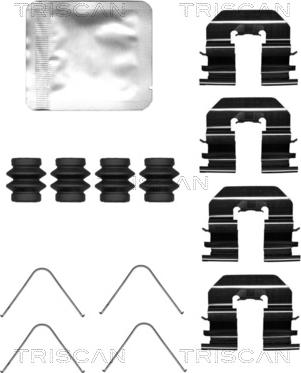 Triscan 8105 431649 - Kit d'accessoires, plaquette de frein à disque cwaw.fr