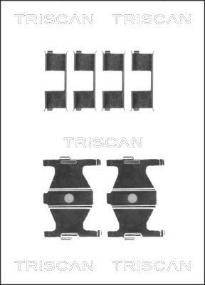 Triscan 8105 431625 - Kit d'accessoires, plaquette de frein à disque cwaw.fr