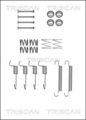 Triscan 8105 432589 - Kit d'accessoires, mâchoires de frein de stationnement cwaw.fr