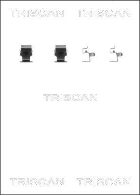 Triscan 8105 421590 - Kit d'accessoires, plaquette de frein à disque cwaw.fr