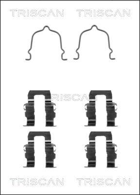 Triscan 8105 501562 - Kit d'accessoires, plaquette de frein à disque cwaw.fr