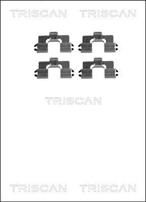 Triscan 8105 501581 - Kit d'accessoires, plaquette de frein à disque cwaw.fr