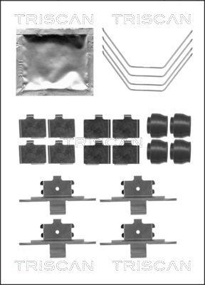 Triscan 8105 501588 - Kit d'accessoires, plaquette de frein à disque cwaw.fr