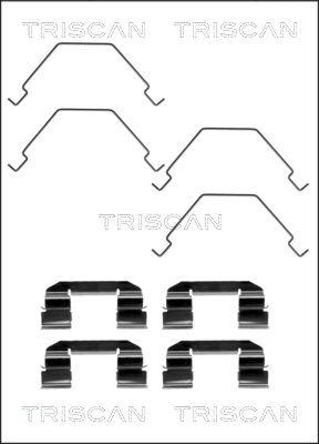 Triscan 8105 501583 - Kit d'accessoires, plaquette de frein à disque cwaw.fr