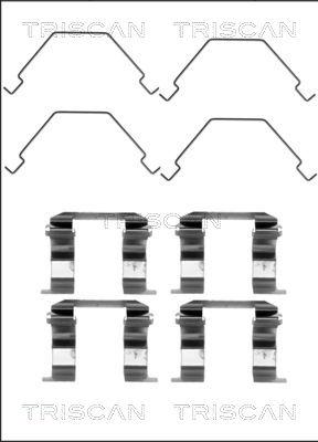 Triscan 8105 501577 - Kit d'accessoires, plaquette de frein à disque cwaw.fr