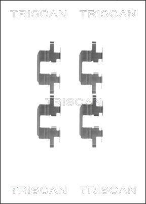 Triscan 8105 681533 - Kit d'accessoires, plaquette de frein à disque cwaw.fr