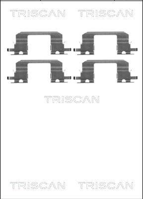 Triscan 8105 681532 - Kit d'accessoires, plaquette de frein à disque cwaw.fr