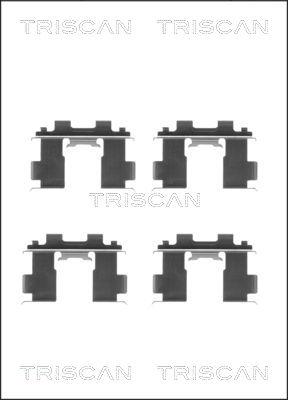 Triscan 8105 141590 - Kit d'accessoires, plaquette de frein à disque cwaw.fr