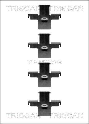 Triscan 8105 141588 - Kit d'accessoires, plaquette de frein à disque cwaw.fr