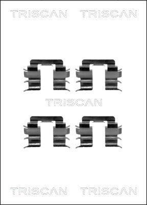 Triscan 8105 141587 - Kit d'accessoires, plaquette de frein à disque cwaw.fr