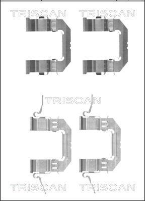 Triscan 8105 141600 - Kit d'accessoires, plaquette de frein à disque cwaw.fr